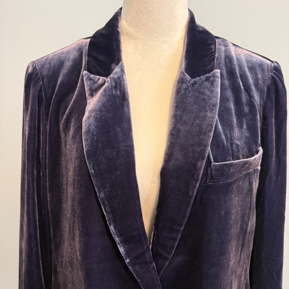 Sundance Silk Blend Velvet Blazer Jacket Size XL - Picture 2 of 11